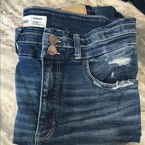 BKE Parker Distressed Blue Jeans